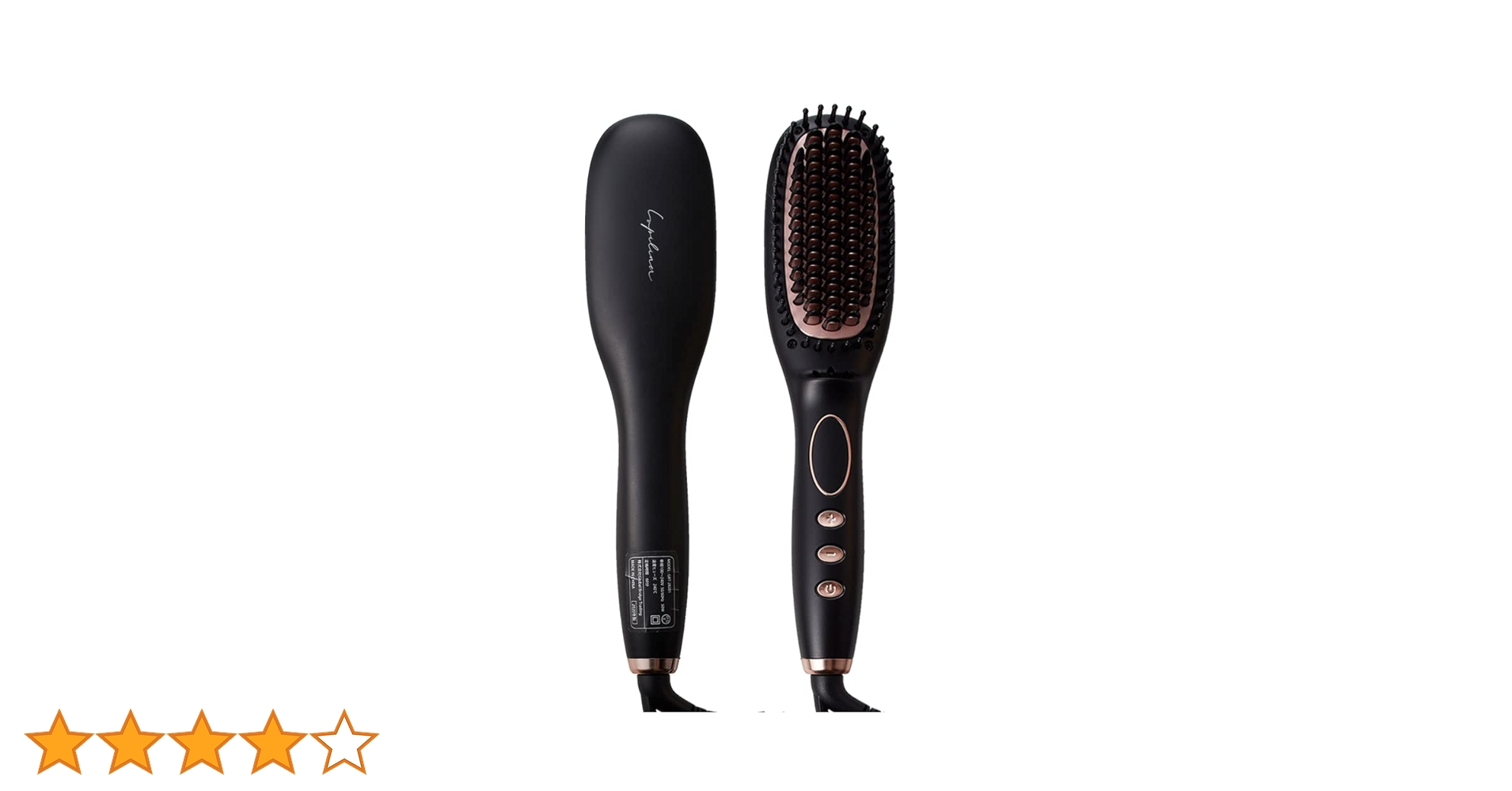 ルピリーナ ヒートブラシ プラズマイオン ヘアアイロン ブラック plasmab_f3_bfa96af1-ba4f-4dff-